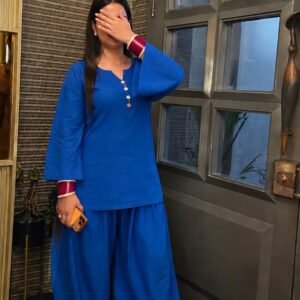 Royal Blue Farshi Salwar Suit Set