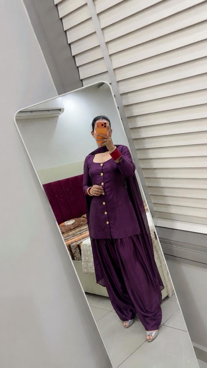 Purple Salwar Suit Set